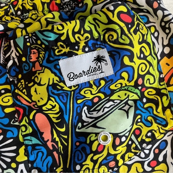 Boardies Babar printed Colorful Men's Swim Shorts - Picture 3 of 11